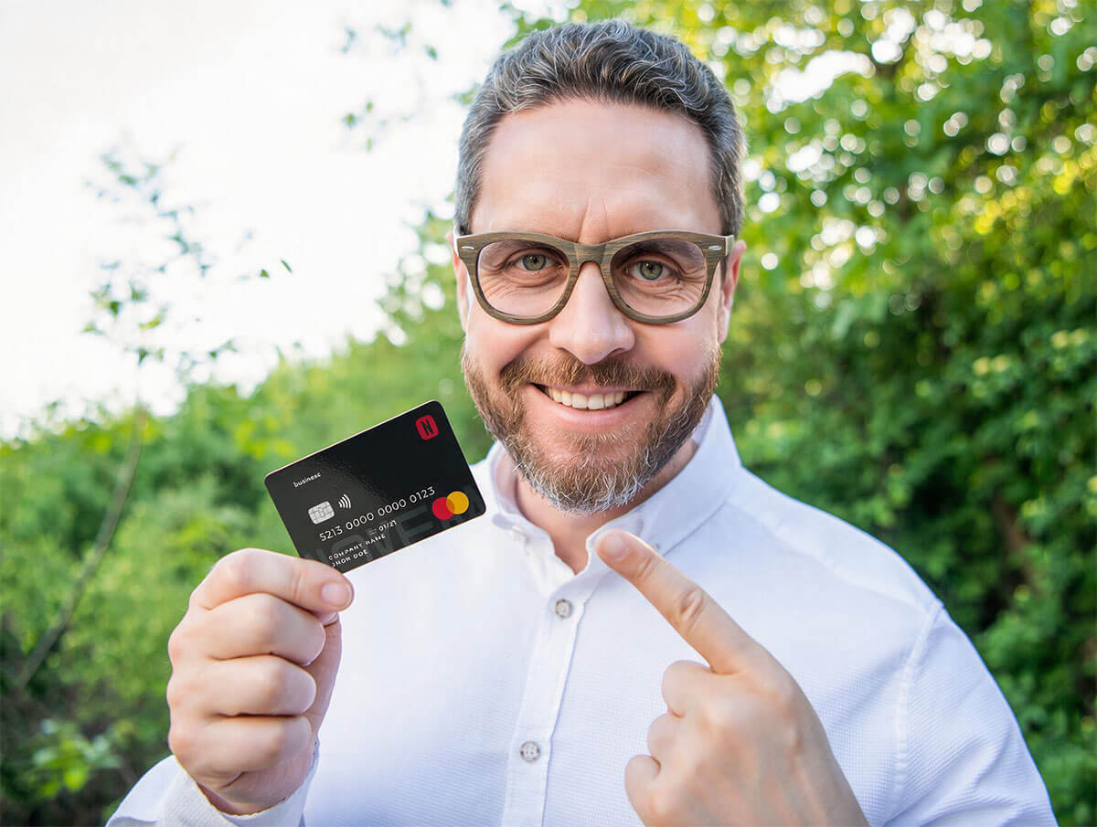 Farmer using Noveba Corporate Business Mastercard for agricultural operations